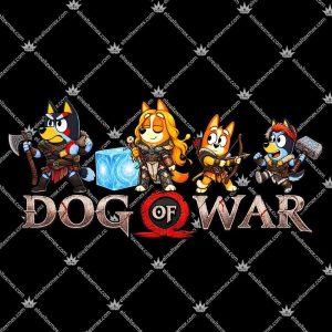 Dog Of War Bluey God of War Meme 3 Dog Of War Bluey God of War Meme T Shirts