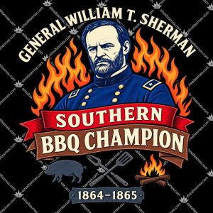 General William T Sherman Southern BBQ Champion Shirts
