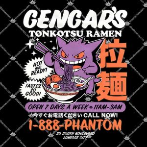 Gengar's Tonkotsu Ramen 3 Gengar's Tonkotsu Ramen T Shirts