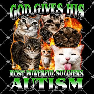 God Gives His Most Powerful Soldiers Autism T Shirts