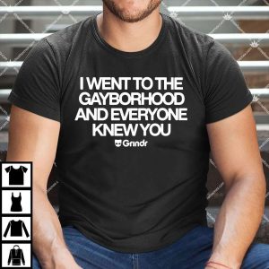I Went To The Gayborhood And Everyone Knew You T Shirt