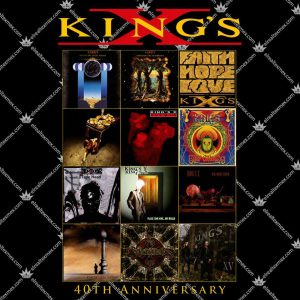 King's X "Discography" 40th Anniversary 3 King's X Discography 40th Anniversary T Shirts