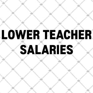 Lower Teacher Salaries 5 Lower Teacher Salaries TShirt