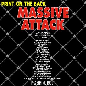 Massive Attack Mezzanine Tour 1998 TShirt