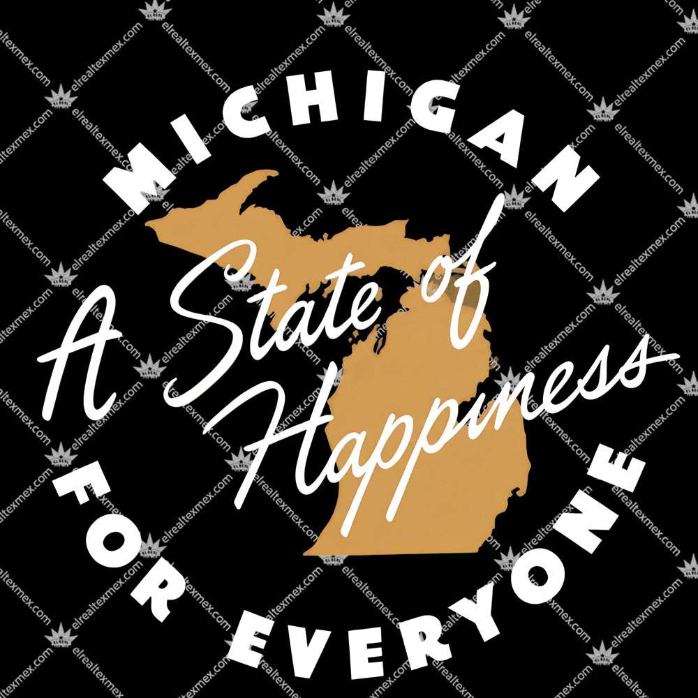 Michigan State of Happiness 2 Michigan State of Happiness Shirts