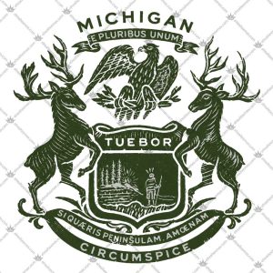 Michigan Woodcut Seal 5 Michigan Woodcut Seal Shirts