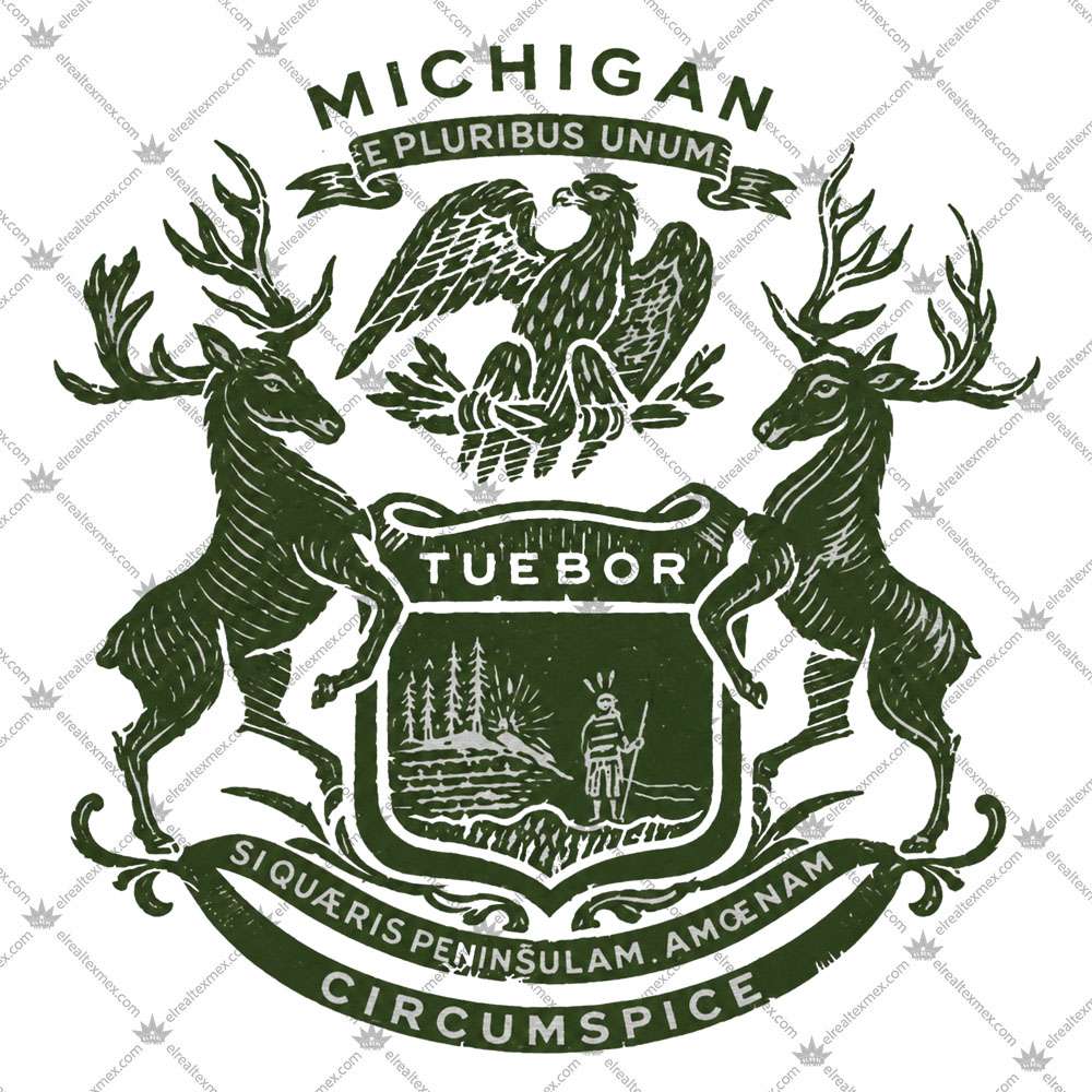 Michigan Woodcut Seal 3 Michigan Woodcut Seal Shirts