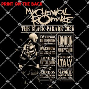 My Chemical Romance The Black Parade 2026 Tour 4 My Chemical Romance The Black Parade 2026 Tour TShirt
