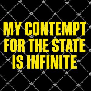 My Contempt For The State Is Infinite 3 My Contempt For The State Is Infinite T Shirts