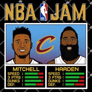 NBA Jam Cavs Mitchell And Harden 3 NBA Jam Cavs Mitchell And Harden T Shirts