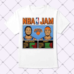 NBA Jam Knicks Brunson And Hart T Shirt