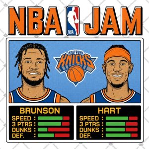 NBA Jam Knicks Brunson And Hart 5 NBA Jam Knicks Brunson And Hart T Shirts