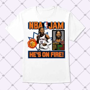 NBA Jam Knicks Jalen Brunson T Shirt