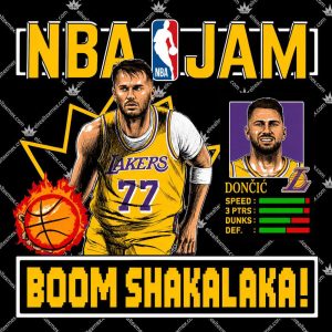 NBA Jam Lakers Luka Doncic T Shirts