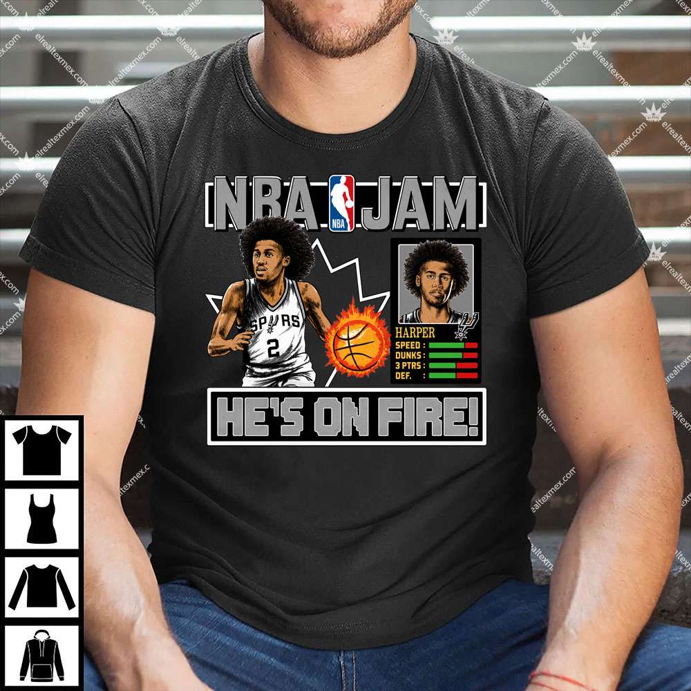 NBA Jam Spurs Dylan Harper 1 NBA Jam Spurs Dylan Harper T Shirt