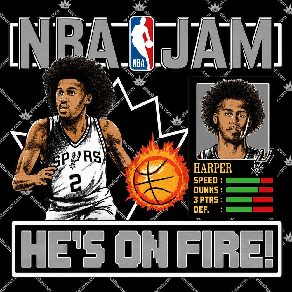 NBA Jam Spurs Dylan Harper 2 NBA Jam Spurs Dylan Harper T Shirts