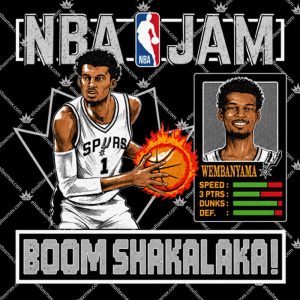 NBA Jam Spurs Victor Wembanyama 3 NBA Jam Spurs Victor Wembanyama T Shirt