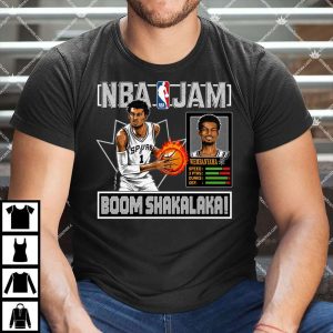 NBA Jam Spurs Victor Wembanyama T Shirts