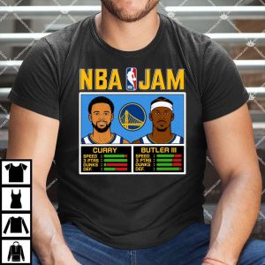 NBA Jam Warriors Curry And Butler III T Shirt