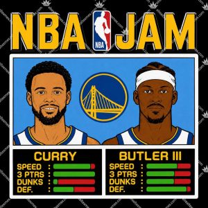 NBA Jam Warriors Curry And Butler III T Shirts