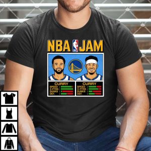 NBA Jam Warriors Curry And Curry T Shirt