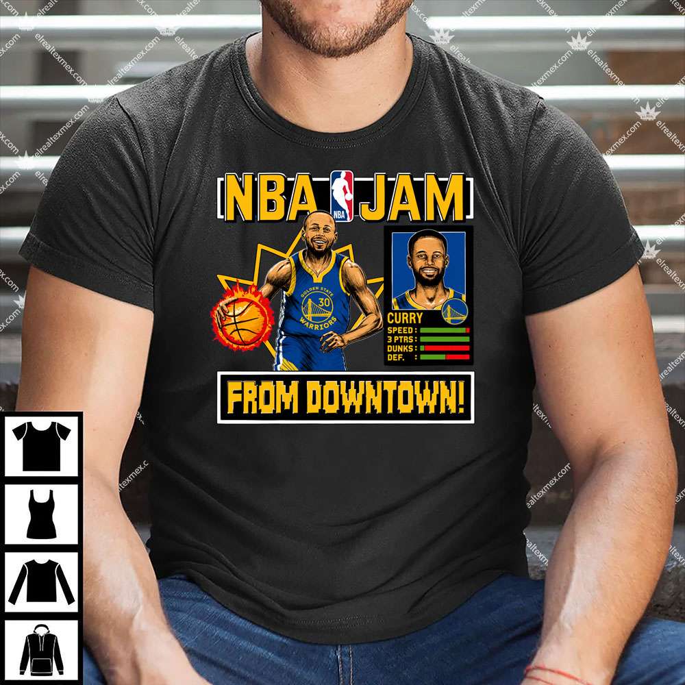 NBA Jam Warriors Stephen Curry 1 NBA Jam Warriors Stephen Curry T Shirt