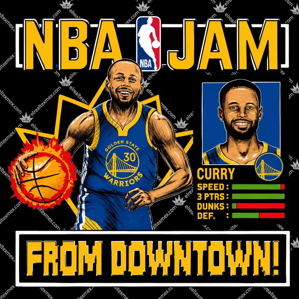 NBA Jam Warriors Stephen Curry 2 NBA Jam Warriors Stephen Curry T Shirts