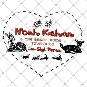 Noah Kahan The Great Divide Tour 2026 With Gigi Perez Shirts