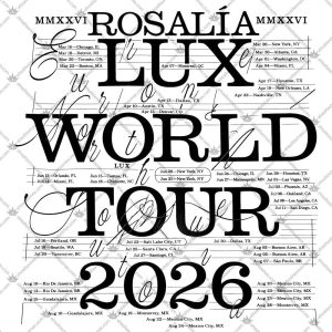 ROSALÍA Lux World Tour 2026 Shirts