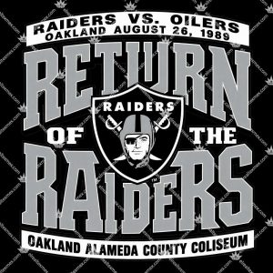 Return Of The Raiders vs Oilers Oakland 3 Return Of The Raiders vs Oilers Oakland T Shirts