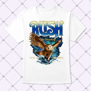 Rush Fifty Something Tour 2026 Grey Owl Shirt