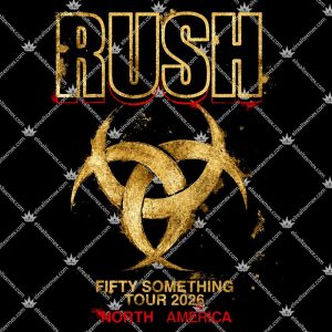 Rush Fifty Something Tour 2026 Stage Logo Shirts