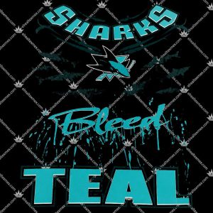 San Jose Sharks Bleed Teal 5 San Jose Sharks Bleed Teal Shirts