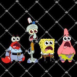 SpongeBob SquarePants Cast Group Stare 3 SpongeBob SquarePants Cast Group Stare T Shirts