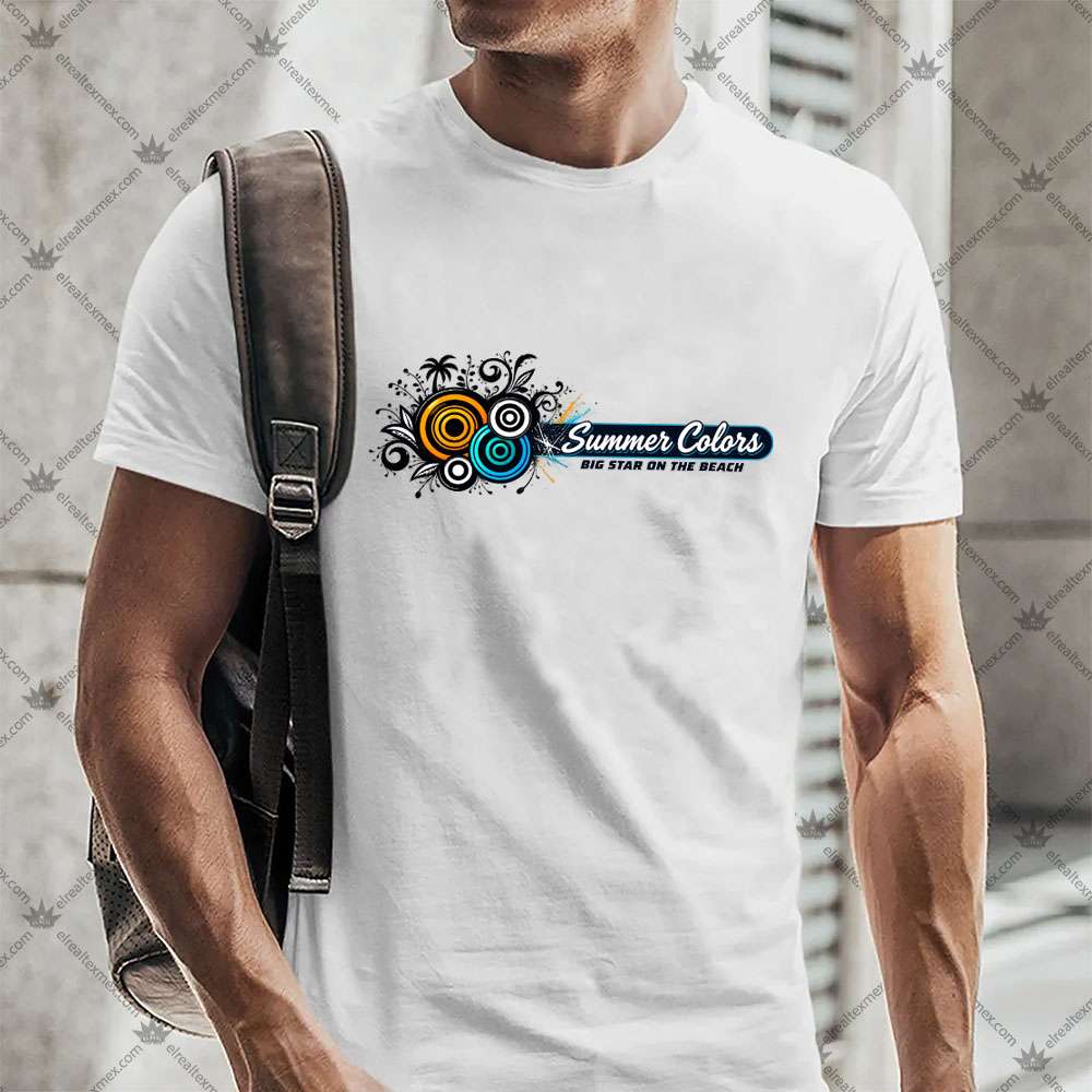 Summer Colors Big Star On The Beach 3 Summer Colors Big Star On The Beach TShirt