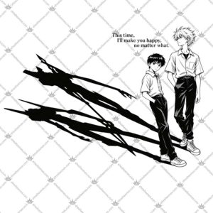 This Time I'll Make You Happy Kaworu Shinji Evangelion 5 This Time I'll Make You Happy Kaworu Shinji Evangelion Shirts