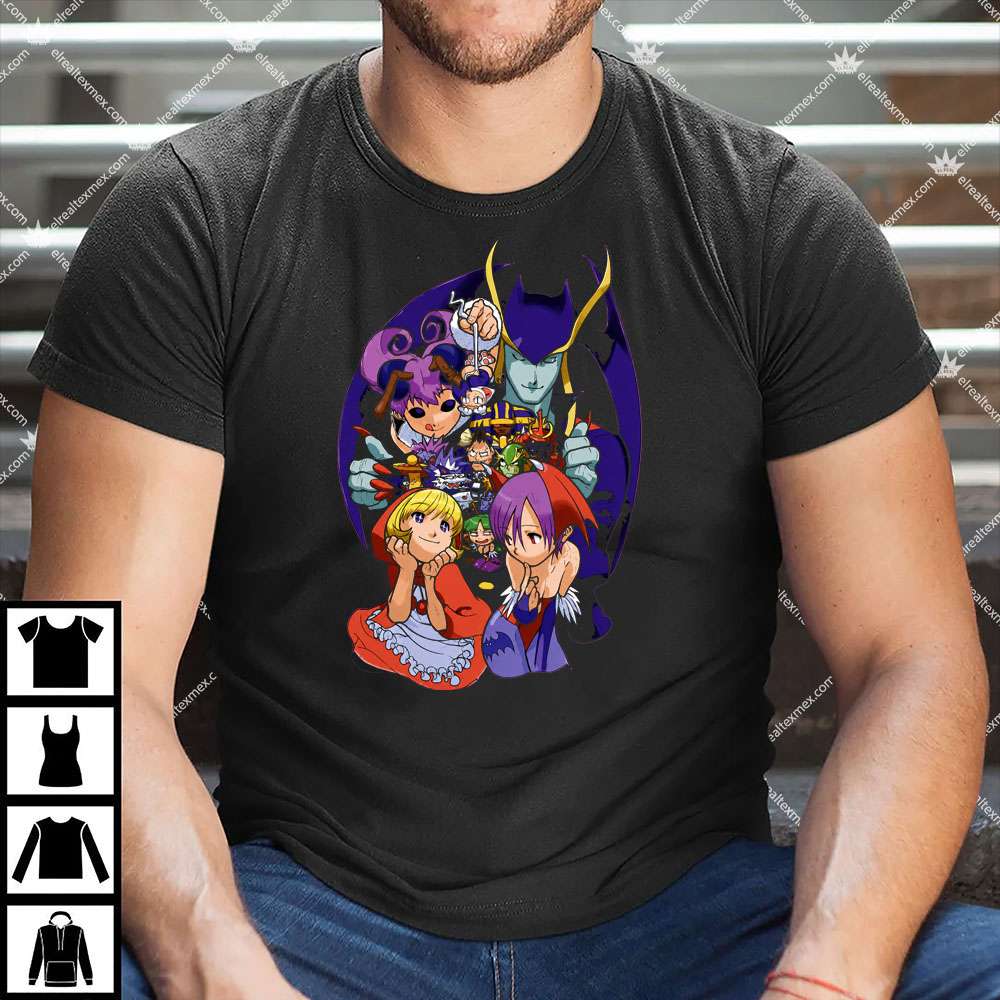 Vampire Darkstalkers Arcade Flyer V1 1 Vampire Darkstalkers Arcade Flyer V1 T Shirt