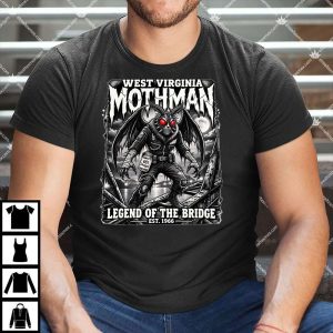 West Virginia Mothman Legend Of The Bridge T Shirt