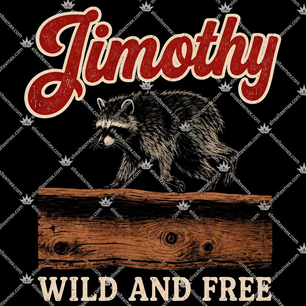 Jimothy The Raccoon Wild And Free 2 Jimothy The Raccoon Wild And Free T Shirts