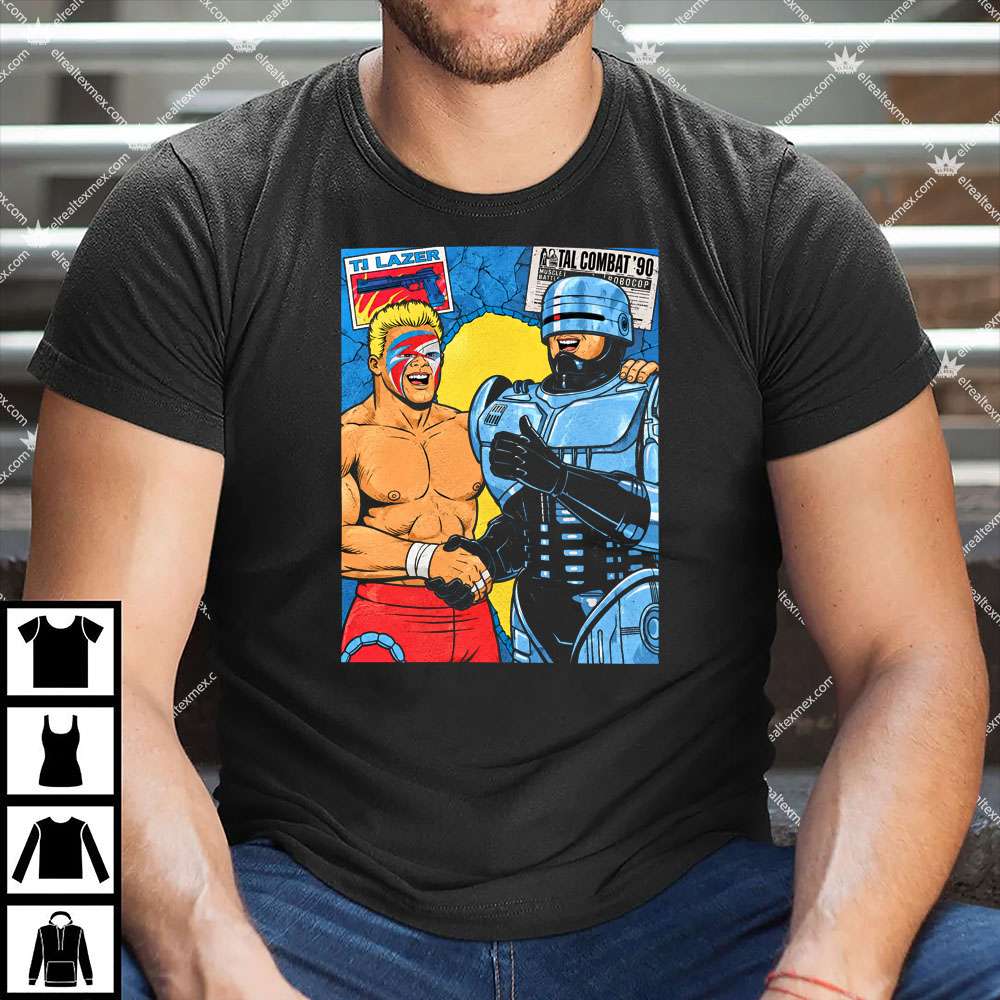 RoboCop & Sting WCW Capital Combat 1990 1 RoboCop & Sting WCW Capital Combat 1990 T Shirt