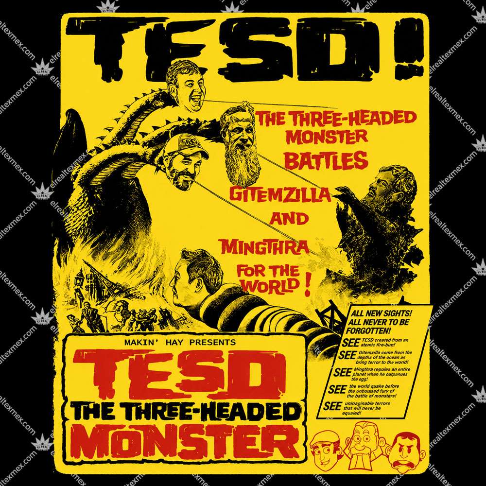 TESD The Three Headed Monster 2 TESD The Three Headed Monster T Shirts