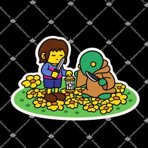 UNDERTALE x SQUARE ENIX Human and Tonberry 3 UNDERTALE x SQUARE ENIX Human and Tonberry T Shirts